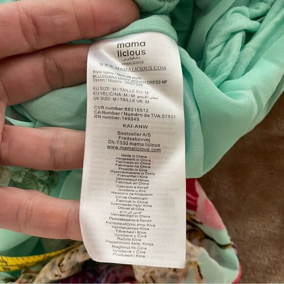 Mamalicious Floral Maternity/ Nursing Dress Occasion Size M - Picture 11 of 13